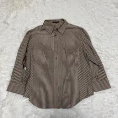 【コムサデモード】シャツ(13)大きめ/長袖/ストライプ/大人綺麗め/カジュアル