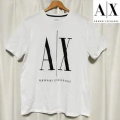 【古着】ARMANIEXCHANGEアルマーニエクスチェンジロゴ半袖Tシャツ白Lのサムネイル