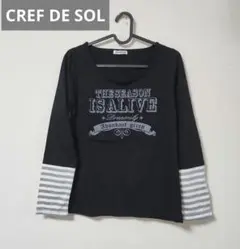CLEF DE SOL 黒 長袖 Tシャツ