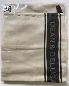 【新品未開封】DEAN & DELUCA エプロン　ジャガードブラックナチュラルのサムネイル