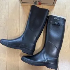 【お値下げしました】AIGLE レインブーツ シャンタベル ブラック 38
