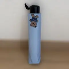 【Jelly moo】晴雨兼用 くまちゃん　折りたたみ傘 ブルー