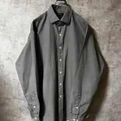 ポロ ラルフローレン 長袖シャツ　千鳥柄（細かい）　黒　白