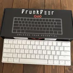 DrunkDeer G60 ラピッドトリガー ゲーミングキーボード ホワイトのサムネイル
