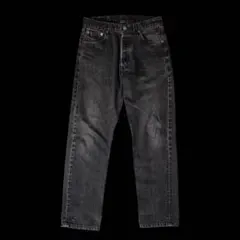 90s USA製 Levi's 501 後染め サルファブラック 色落ち
