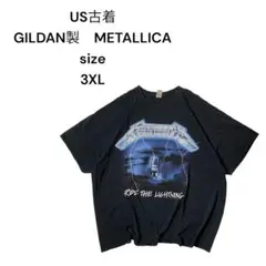 GILDAN製 METALLICA バンド Tシャツ 3XL 両面プリント黒