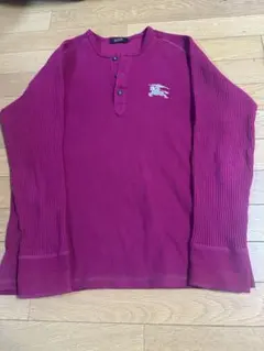 BURBERRY BLACK LABEL ヘンリーネックTシャツ