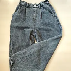 キッズ　女の子　デニムパンツ　140センチ　ブラックのサムネイル