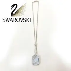スワロフスキー★クリスタル★ネックレス★ペンダント★パヴェ★スクエア★大粒