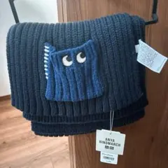 新品　ANYA HINDMARCH UNIQLOネイビー　マフラー