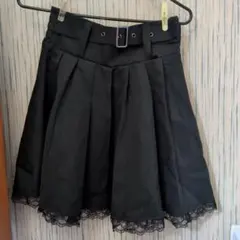 ブラックプリーツスカート M Avail しまむら 地雷系 量産型 黒