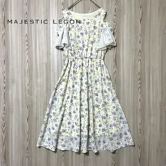 MAJESTIC LEGON フラワープリント ロングワンピース 花柄