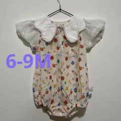 花柄ロンパース・カバーオール　6-9M大きめ