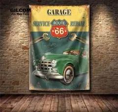 ルート66 フラッグ　タペストリー　アメリカン雑貨　インテリア　ガレージ雑貨　⑤のサムネイル