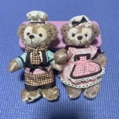 ［新品美品］ダッフィー　シェリーメイ　ぬいぐるみバッチ　バレンタイン　ディズニー