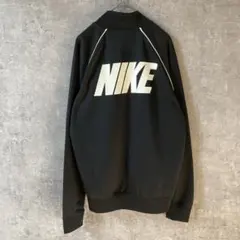 NIKE トラックジャケット　バックプリント　黒　Mサイズ ジャージ