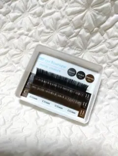 아이래쉬 익스텐션 플랫 래쉬 블랙 마론 모카 C 컬 11mm