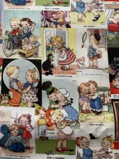 ‪ஐ‬⋆*レトロなアメリカンchildren2 生地約45×110