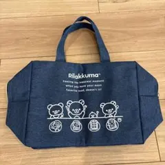 非売品　ジョーシン　リラックマ　デニム風　スクエア　保冷バッグ　Joshin