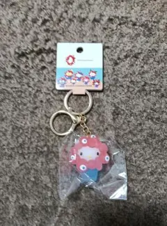 新品EXPO2025サンリオミャクミャクなりきりキーホルダークリアカラー キティ