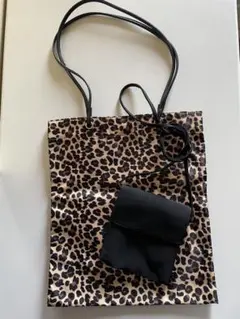 レオパード柄トートバッグとカルバンクラインポーチセット