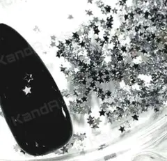 スター ホログラム 極小 シルバー ネイル パーツ アート ウィッシュ コア 星のサムネイル