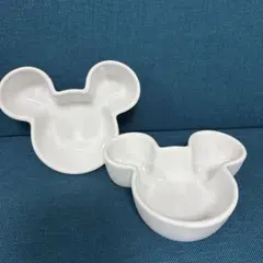 Disney ミッキーマウス型小鉢2枚セット