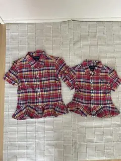 ラルフローレンチェック柄ボタンシャツ　120cm 100cm 2枚セット