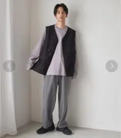 LOWRYS FARM ワークベスト　ブラック ⭐︎メンズM