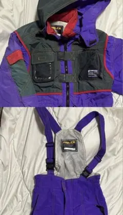 FABLICE レトロスノーボードスキーウェアセット 160/S