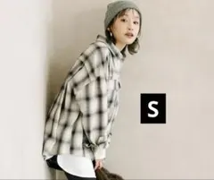 Sサイズ　coca コカ　チェック柄スナップボタンシャツ　柄E 新品