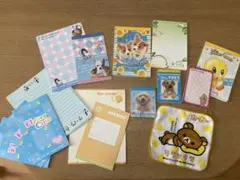 平成レトロ　メモ帳、ポストカード、タオルセット(紙類合計200枚以上)
