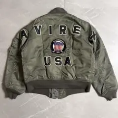【完売入手困難/希少/2XL】AVIREX MA-1 USA 完売入手困難：2XL BLACK】AVIREX MA-1 MAVERICK 完売入手困難/希少