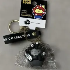 サンリオミャクミャク ポムポムプリン カラビナ付き 黒ミャク - メルカリ