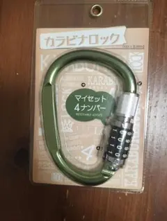 カラビナロック 4ナンバー グリーン