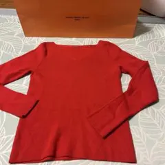 訳あり安価★ミラオーエンニット☆REDカラー★Xmas♡Vセーター❤︎