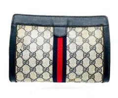 美品】GUCCI PVC シェリーライン クラッチバッグ セカンドバッグ