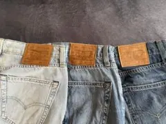 Levi’s 511 3本セット 濃紺 中間色 薄色 デニム スリム W29