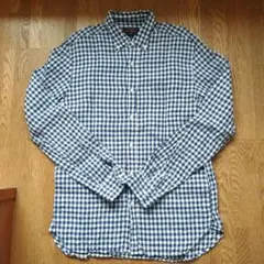 BEAMS + ビームスプラス リネン ギンガムチェックシャツ Mのサムネイル