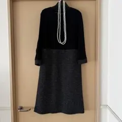 ユナイテッドアローズ　ツイード切り替えワンピース