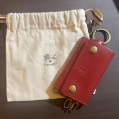 IL BISONTE レザーキーケース レッド