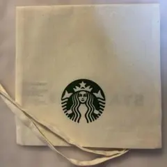 スターバックス アイボリー コットン巾着袋