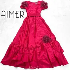 超美品】AIMER カラードレス ピンク 9号 - メルカリ