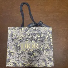 Dior 花柄ショップ袋 ゴールドロゴ