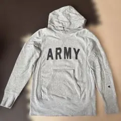 Champion ARMYプリント パーカー レディース M