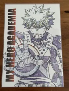 【非売品】ヒロアカ 爆豪 イラストカード ポストカード