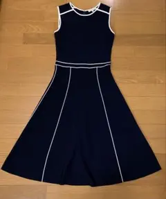 EPOCA エポカ　配色　ニットワンピース　美シルエット　38