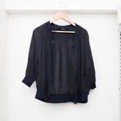 【春夏】Johnbull シアーブルゾン ネイビー ジョンブルのサムネイル