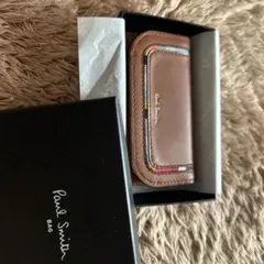Paul Smith 名刺入れ ブラウン レザー ポールスミス ほぼ新品 傷あり