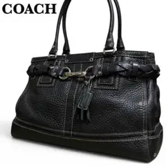 未使用級 COACH ソーホー handbag ダークブラウン ポーチ付 y2k - メルカリ